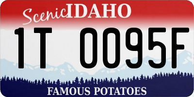 ID license plate 1T0095F