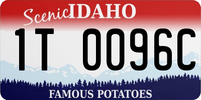 ID license plate 1T0096C