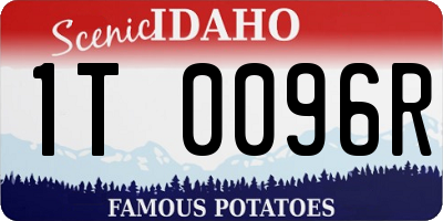 ID license plate 1T0096R