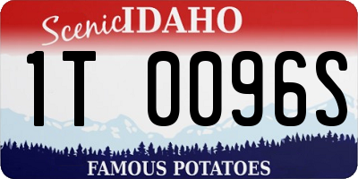 ID license plate 1T0096S