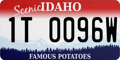 ID license plate 1T0096W