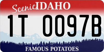 ID license plate 1T0097B