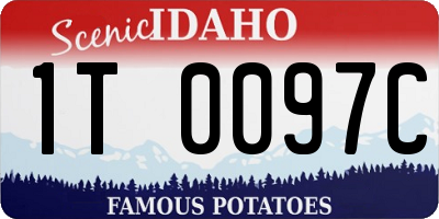 ID license plate 1T0097C