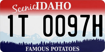 ID license plate 1T0097H