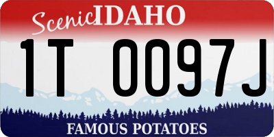 ID license plate 1T0097J