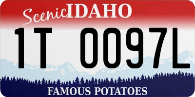 ID license plate 1T0097L