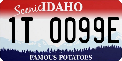 ID license plate 1T0099E