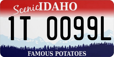 ID license plate 1T0099L