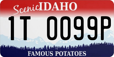 ID license plate 1T0099P