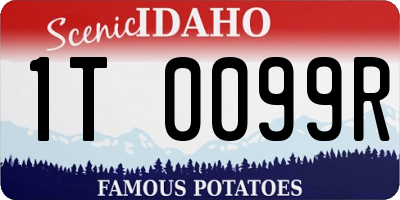 ID license plate 1T0099R