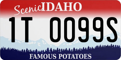 ID license plate 1T0099S