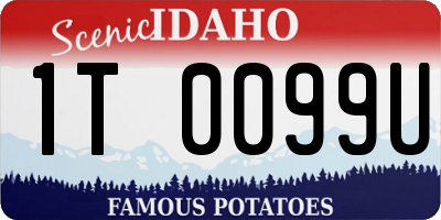 ID license plate 1T0099U