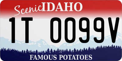 ID license plate 1T0099V