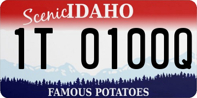 ID license plate 1T0100Q