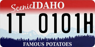 ID license plate 1T0101H