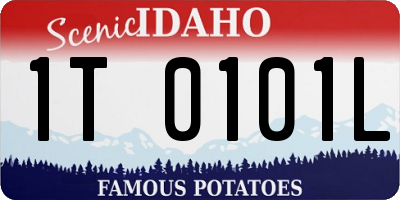 ID license plate 1T0101L