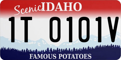 ID license plate 1T0101V