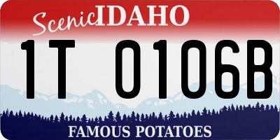 ID license plate 1T0106B