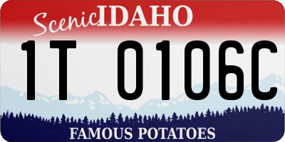ID license plate 1T0106C