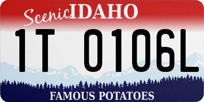 ID license plate 1T0106L