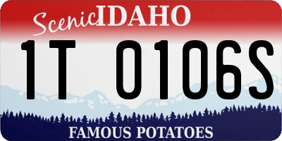 ID license plate 1T0106S