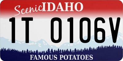 ID license plate 1T0106V