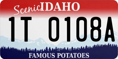 ID license plate 1T0108A