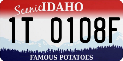 ID license plate 1T0108F