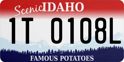 ID license plate 1T0108L