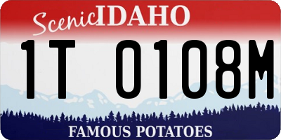 ID license plate 1T0108M