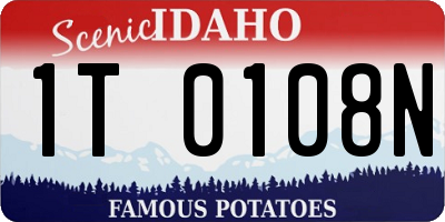 ID license plate 1T0108N