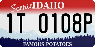 ID license plate 1T0108P