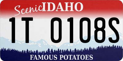 ID license plate 1T0108S