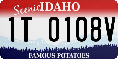 ID license plate 1T0108V