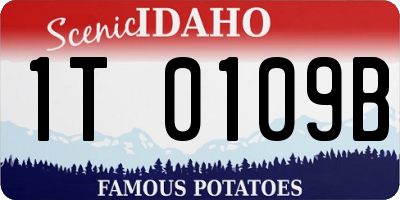 ID license plate 1T0109B