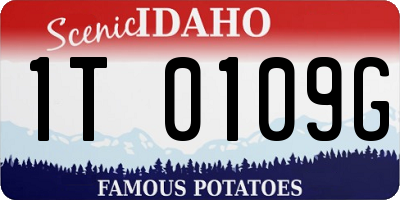ID license plate 1T0109G