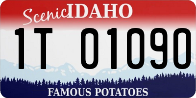 ID license plate 1T0109O