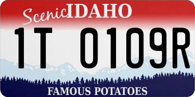 ID license plate 1T0109R