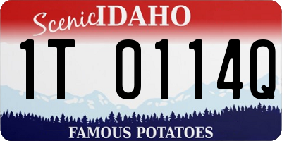 ID license plate 1T0114Q
