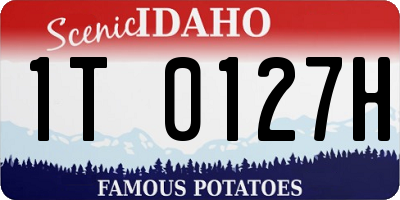 ID license plate 1T0127H