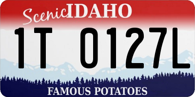 ID license plate 1T0127L