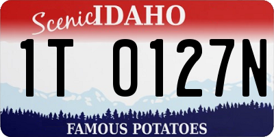 ID license plate 1T0127N