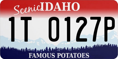 ID license plate 1T0127P