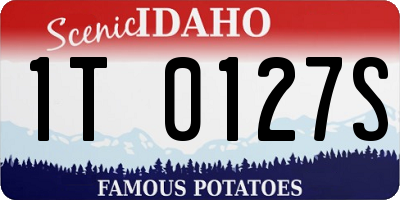 ID license plate 1T0127S