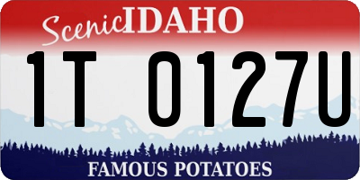 ID license plate 1T0127U
