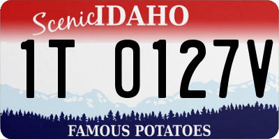 ID license plate 1T0127V