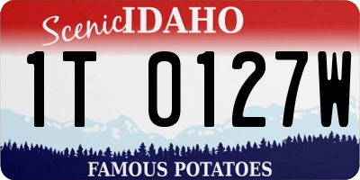 ID license plate 1T0127W