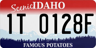 ID license plate 1T0128F