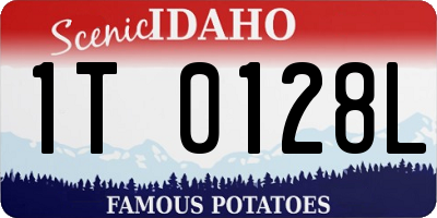 ID license plate 1T0128L