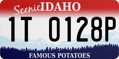 ID license plate 1T0128P